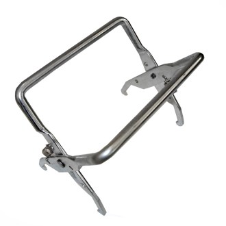 Stainless steel frame grip